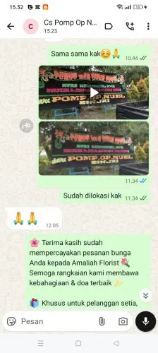 Testimonial Papan Bunga sanur