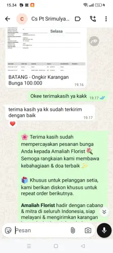 Testimonial Papan Bunga sanur