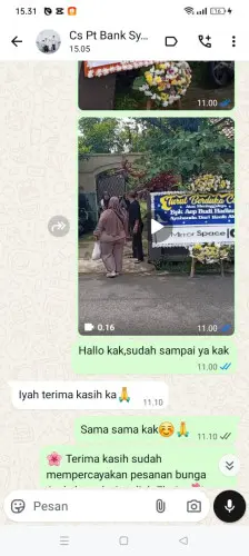 Testimonial Papan Bunga sanur
